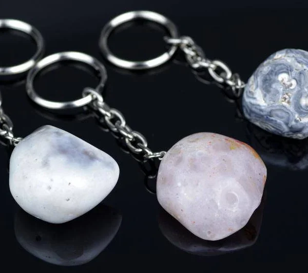 Agate keychain – Polished, natural