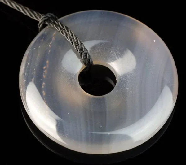 Agate pendant – Donut 30mm