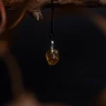 Amber pendant – 925 silver