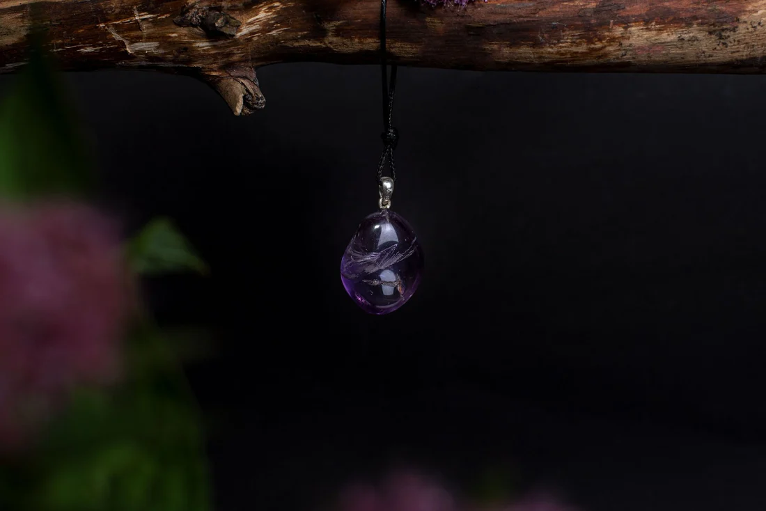 amethyst-brazil-pendant-925-silver-376083 Amethyst Brazil pendant – 925 silver - Image 1