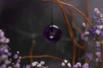 Amethyst pendant – Donut 30mm