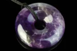 Amethyst pendant – Donut 30mm - Image 2