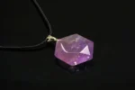 Amethyst pendant – Hexagon - Image 4