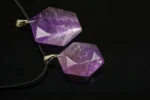 Amethyst pendant – Hexagon - Image 3