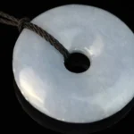 Angelite pendant – Donut 30mm