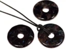 Anthophyllite pendant – Donut 30mm