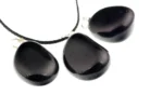 Black onyx pendant – Pebble - Image 3