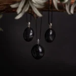 Black onyx pendant – 925 silver