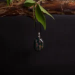Bloodstone pendant – 925 silver