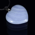 Chalcedony pendant – Heart