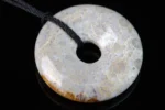 Coral fossil pendant – Donut 30mm - Image 2
