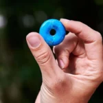 Dyed Howlite pendant – Donut 30mm