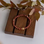 Goldstone bracelet – 925 silver - 6mm