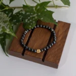 Hematite bracelet – 925 silver - 6mm