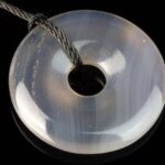 Agate pendant – Donut 30mm