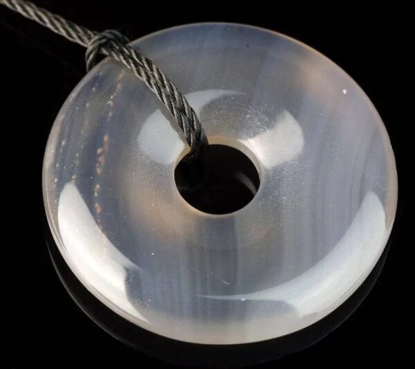 Agate pendant – Donut 30mm