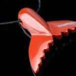 Red Jasper pendant – Dolphin tail